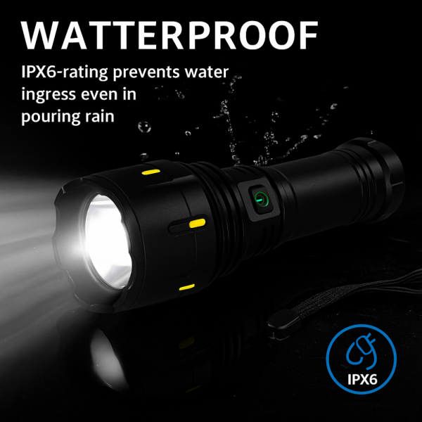 🔦 МОЩЕН LED ФЕНЕР 30W ОТ АЛУМИНИЕВА СПЛАВ, 5800 лумена - C32Y-484